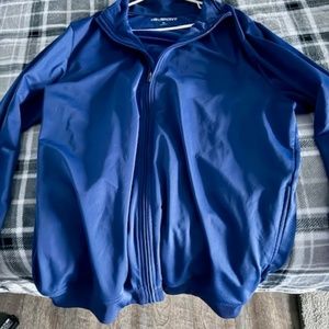 Men’s Blue polyester zipper jacketk